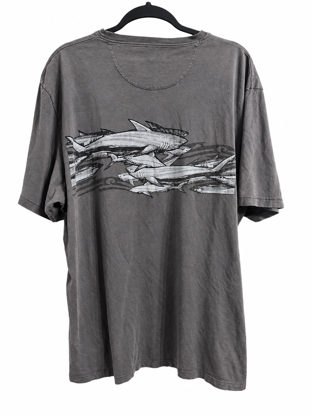 Crazy Shirts Men’s Gray Shark Graphic T-Shirt Hawaii Ocean Pima Cotton Soft XXL - Picture 4 of 9